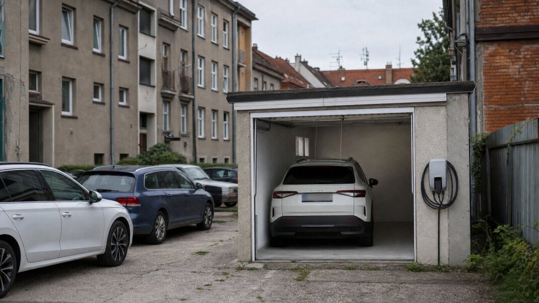 Garáž s nabíjacou stanicou pre elektromobily v Bratislave