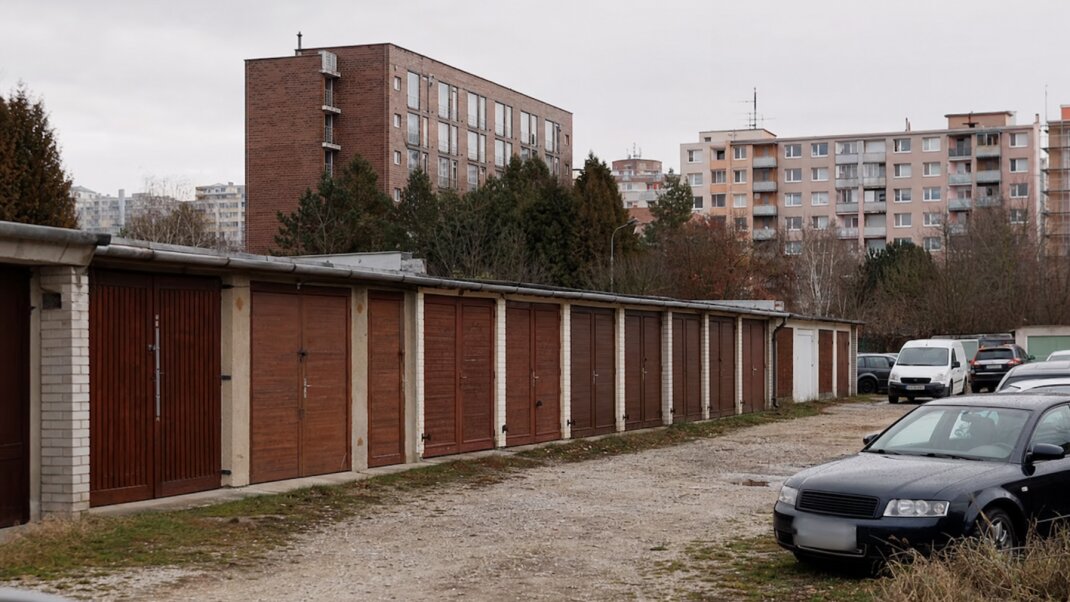 Garáž na prenájom v Trenčíne s parkovacími miestami a elektrickým pripojením