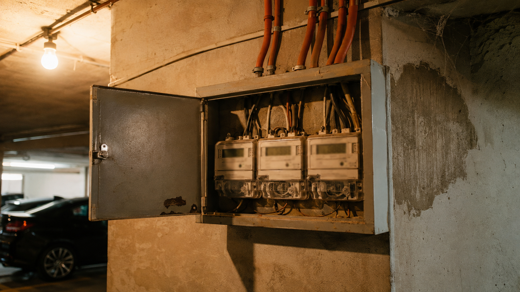Kto zaplatí elektrinu z wallboxu v spoločnej garáži — detail