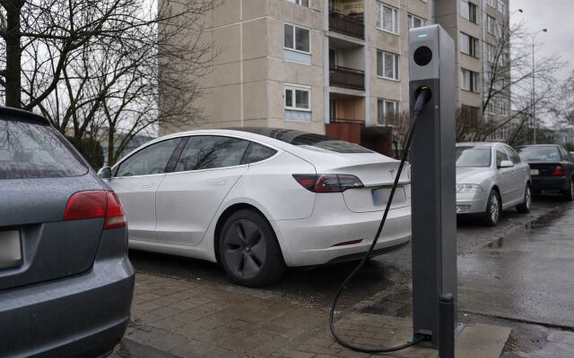 Elektromobil s plnou batériou zablokoval nabíjačku v Bratislave