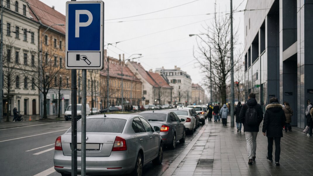 Parkovisko pred nákupným centrom Eurovea v Bratislave cez víkend