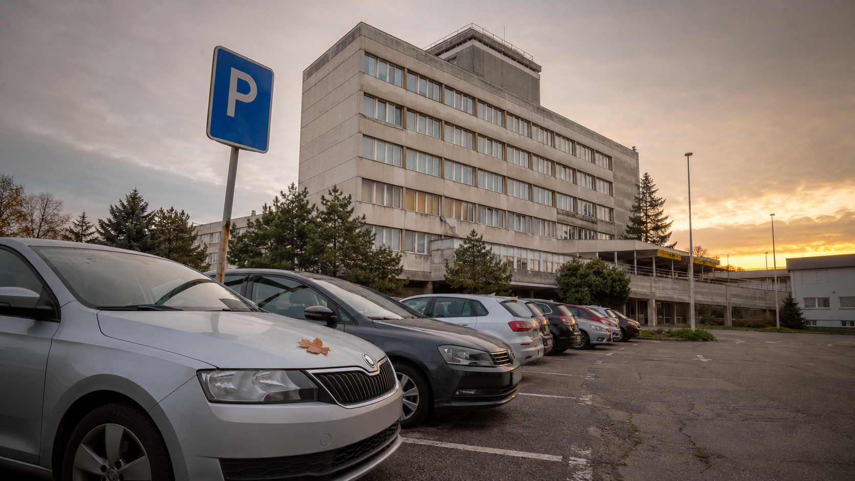 Univerzitná nemocnica Martin autom: parkovanie pri starom aj novom areáli