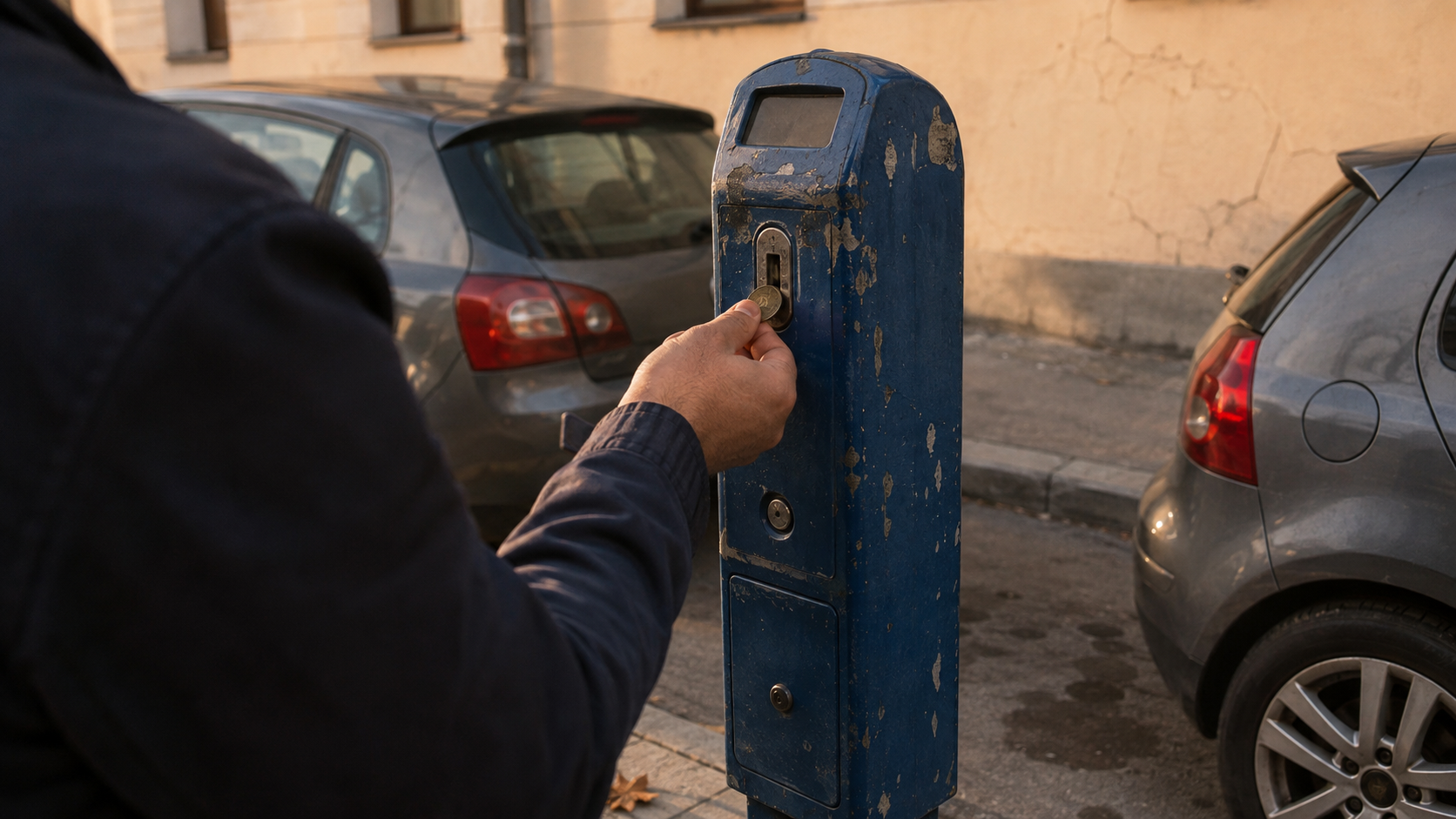 Parkovanie v Kežmarku počas bežného dňa aj turistickej sezóny — detail