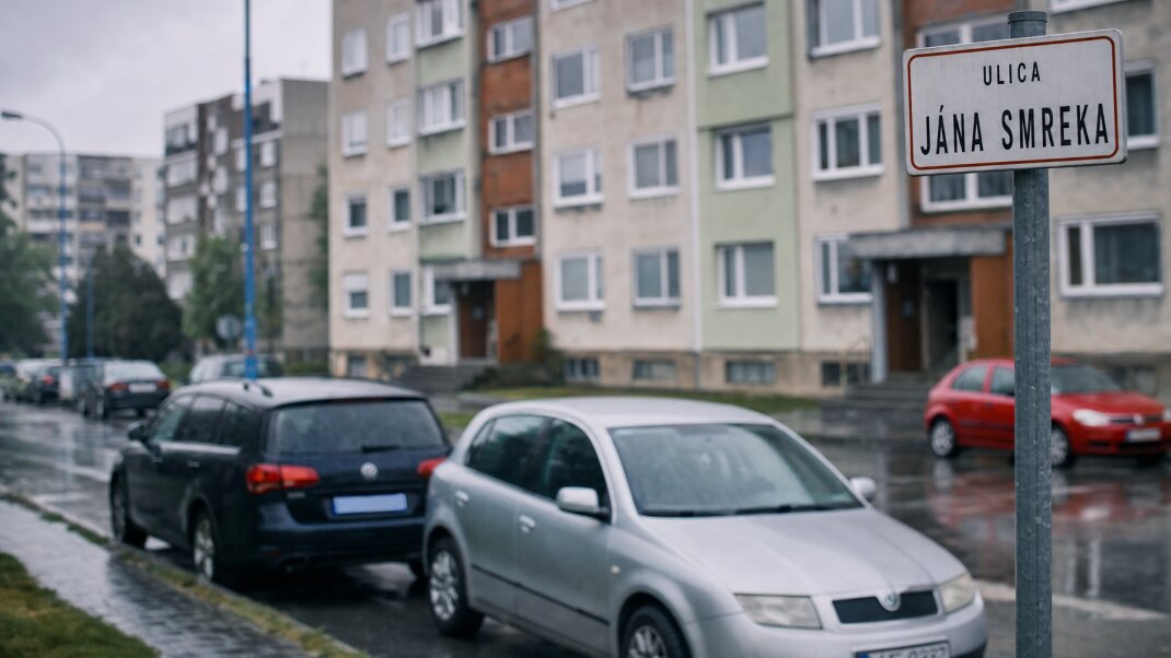 Inzerát s presnou lokalitou na parkovisku v Bratislave