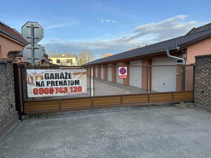 Prenájom garáže v uzavretom areáli s elektrickým otváraním