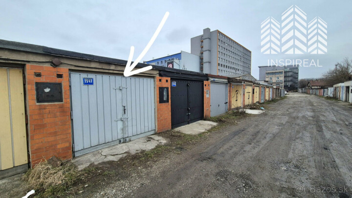 Predaj garáže s elektrinou a vlastným pozemkom v Košiciach - Krivá
