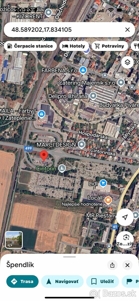 Prenájom garáže na Cintorínskej