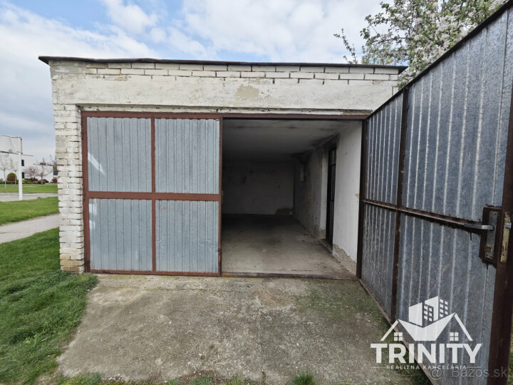 Na prenájom murovaná garáž v Nových Zámkoch na Čerešňovej ulici