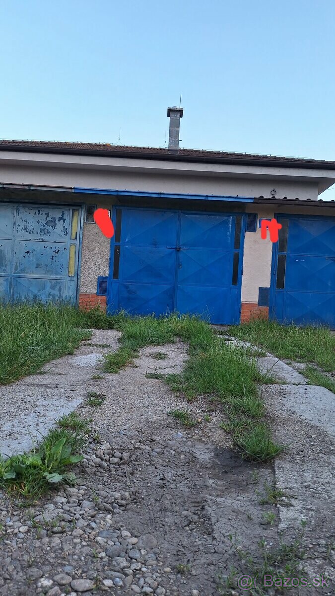 Garáž s montážnou jamou a elektrickým pripojením na predaj
