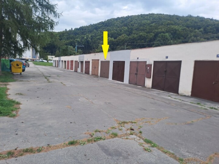Predaj garáže 23 m² v Trenčianskych Tepliciach na sídlisku SNP