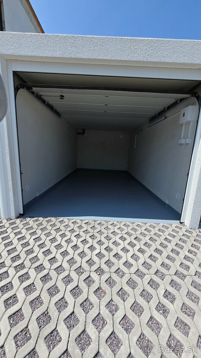 Prenájom novej garáže v Dolných Krškanoch – 18 m²