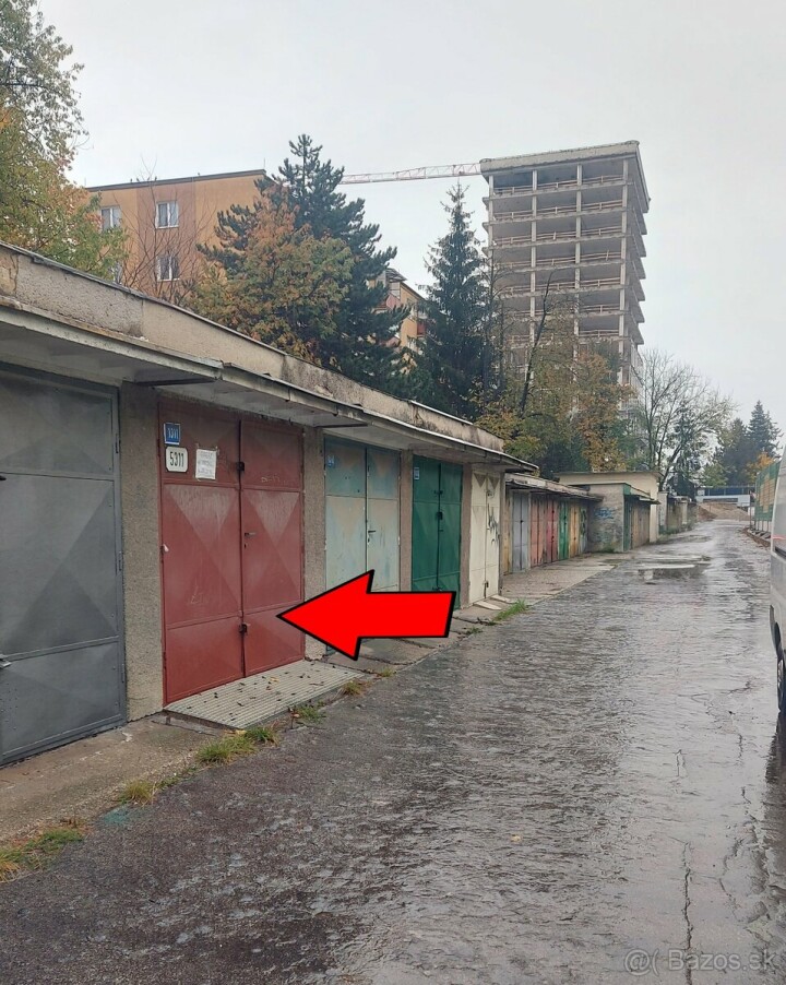Na predaj garáž v Žiline s rozlohou 19 m²
