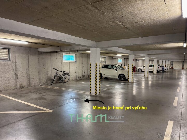 Na predaj garážové státie v podzemnej garáži Zelené Átrium