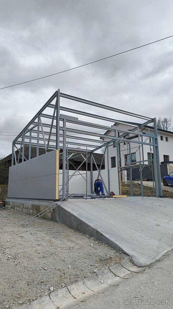 Zateplená garáž na predaj 8x5x3 m