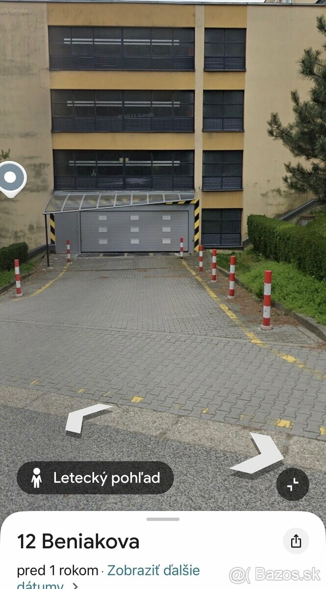 Prenájom garáže v garážovom dome na ulici Beniakova