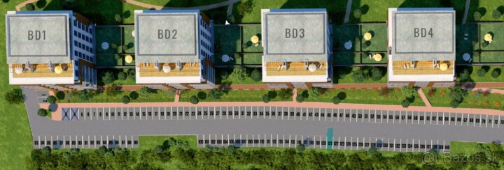 Vonkajšie parkovacie miesto na prenájom v projekte Panoráma