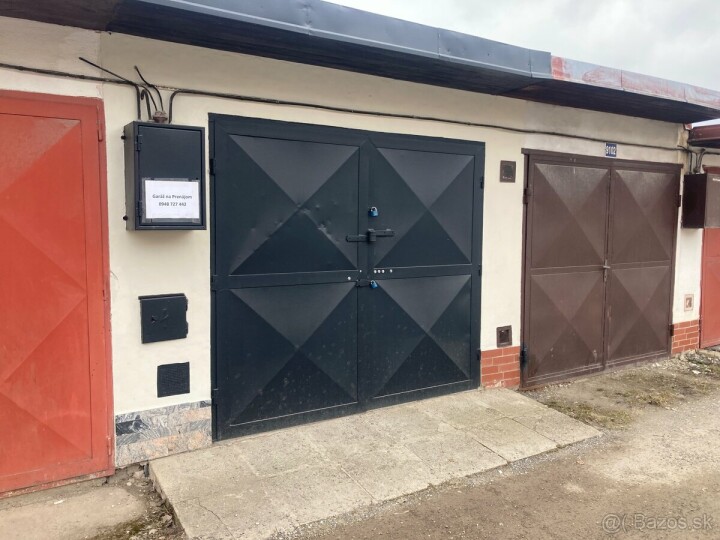 Prenájom garáže na skladovanie a parkovanie na Ludvika Svobody