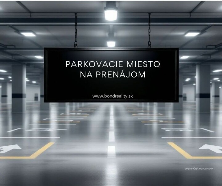 Prenájom podzemného parkovacieho miesta v Skyparku na Továrenskej ulici