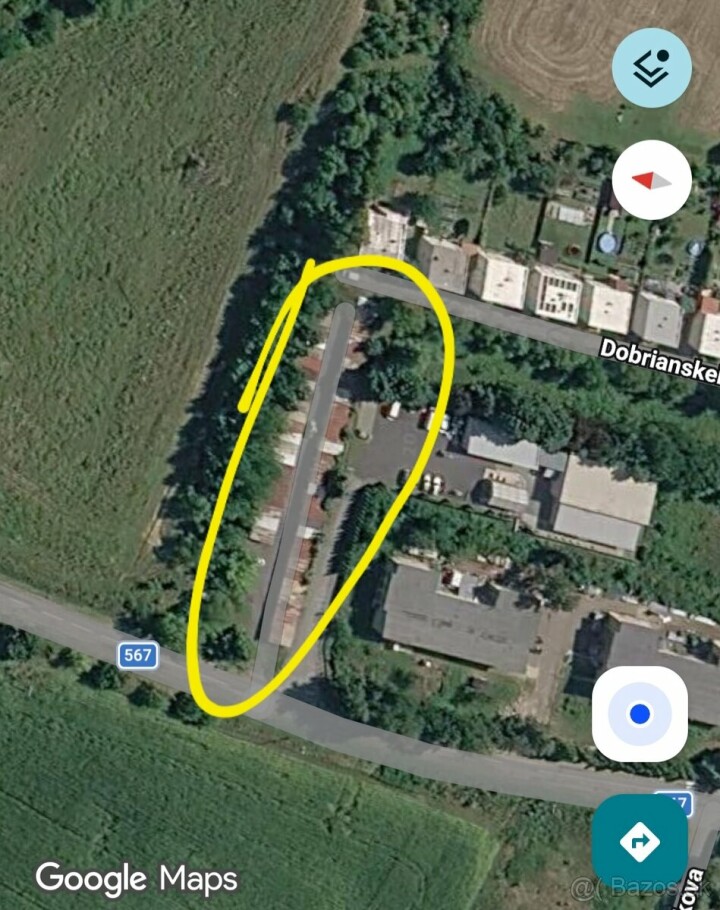 Na predaj murovaná garáž s rozlohou 21 m²