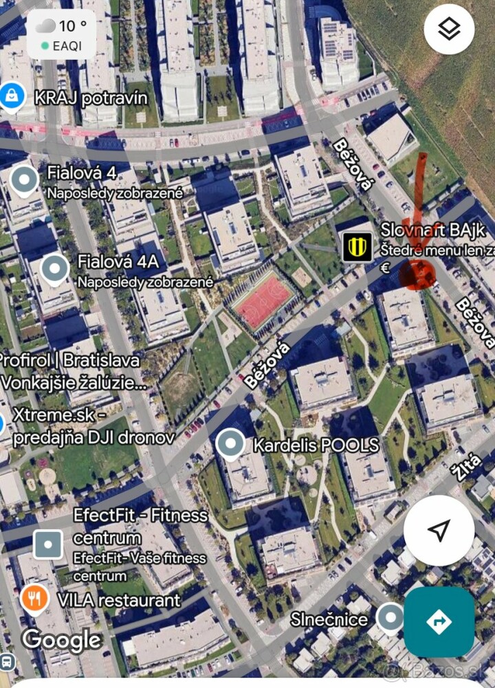 Vonkajšie parkovacie státie na prenájom