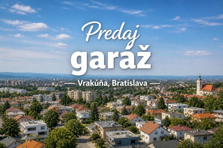 Samostatná garáž s elektrinou na predaj - Rajčianska ulica, Bratislava