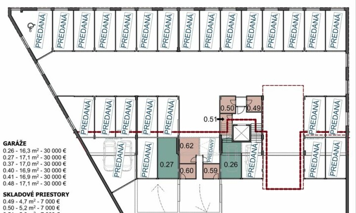 Predaj murovaných garáží v novostavbe na sídl. SNP v Michalovciach
