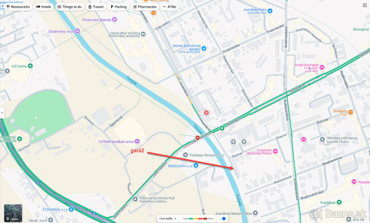 Prenájom garáže 18 m² na ulici 17. novembra