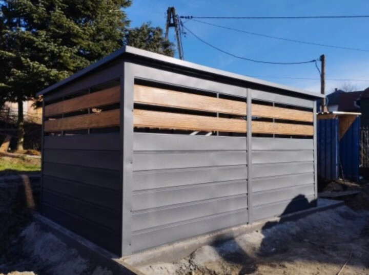 Panelová strieška na odpadky 4m x 2m na predaj