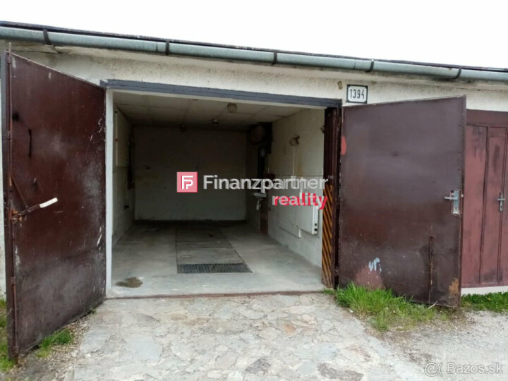 Na predaj tehlová garáž s jamou v Šahách na ulici Janka Kráľa