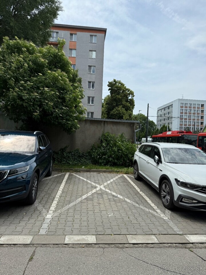 Vonkajšie parkovacie státie na Trenčianskej ulici