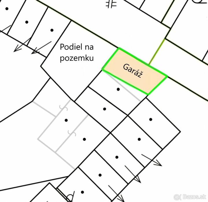 Murovaná garáž na predaj v centre Žiliny - 22 m2