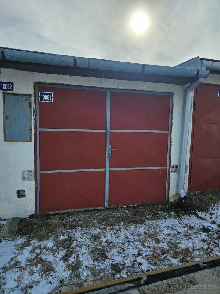 Na predaj murovaná garáž v Maťejovciach