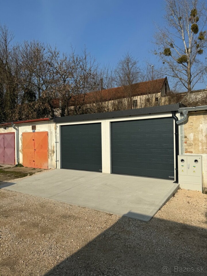 Prenájom novopostavenej garáže na Slnečnej ulici v Komárne