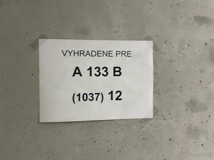 Prenájom garážového státia v Rozadole