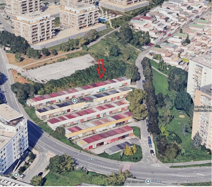 Garáž na prenájom v Košiciach na Belanskej ulici