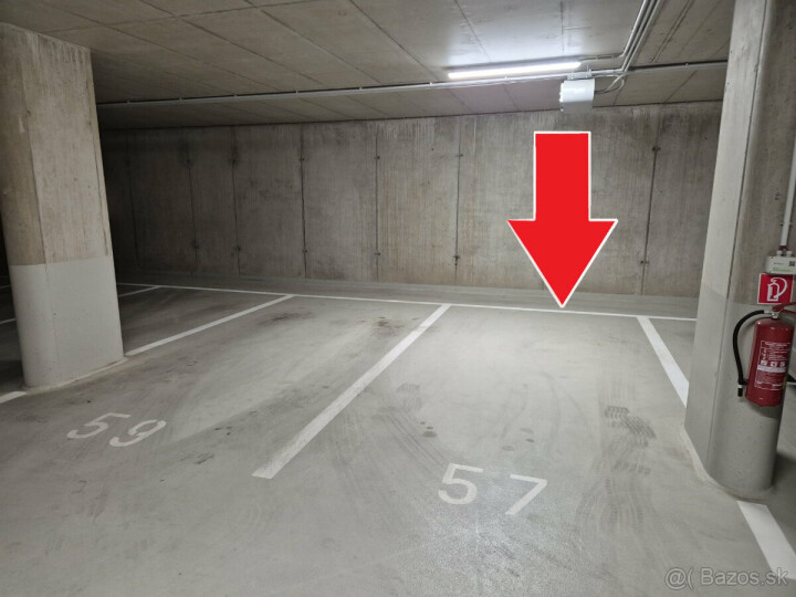 Prenájom krytého parkovacieho miesta v podzemnej garáži na Popradskej 3G