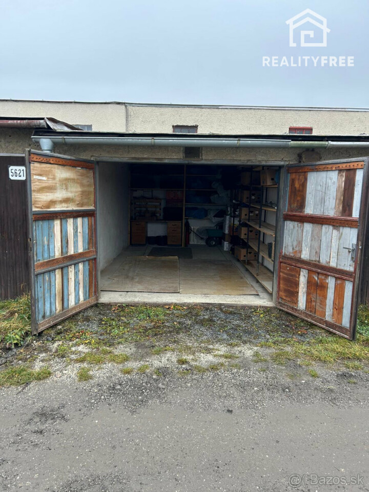 Na predaj garáž s pozemkom v Zvolene – 19 m²