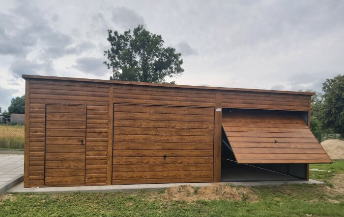 Predaj plechovej garáže 8x6 s rozmermi