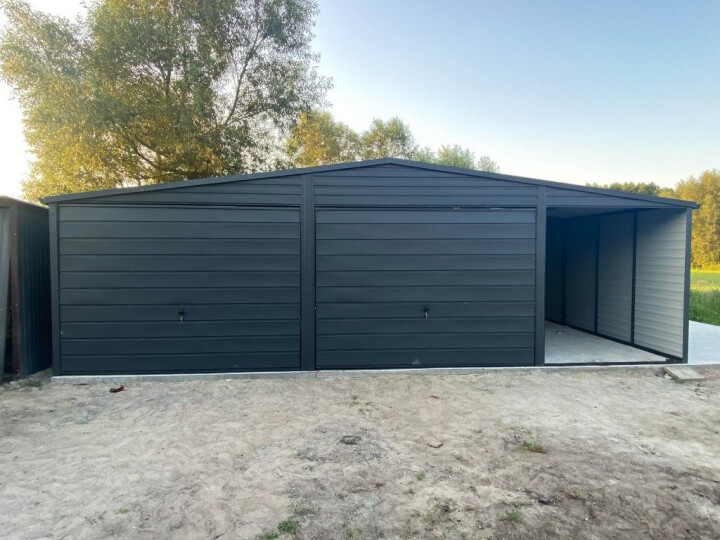 Predaj garáže 6x6 m s prístreškom 2 m