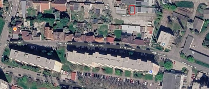 Na predaj priestranná garáž s elektrinou na Vodnej ulici