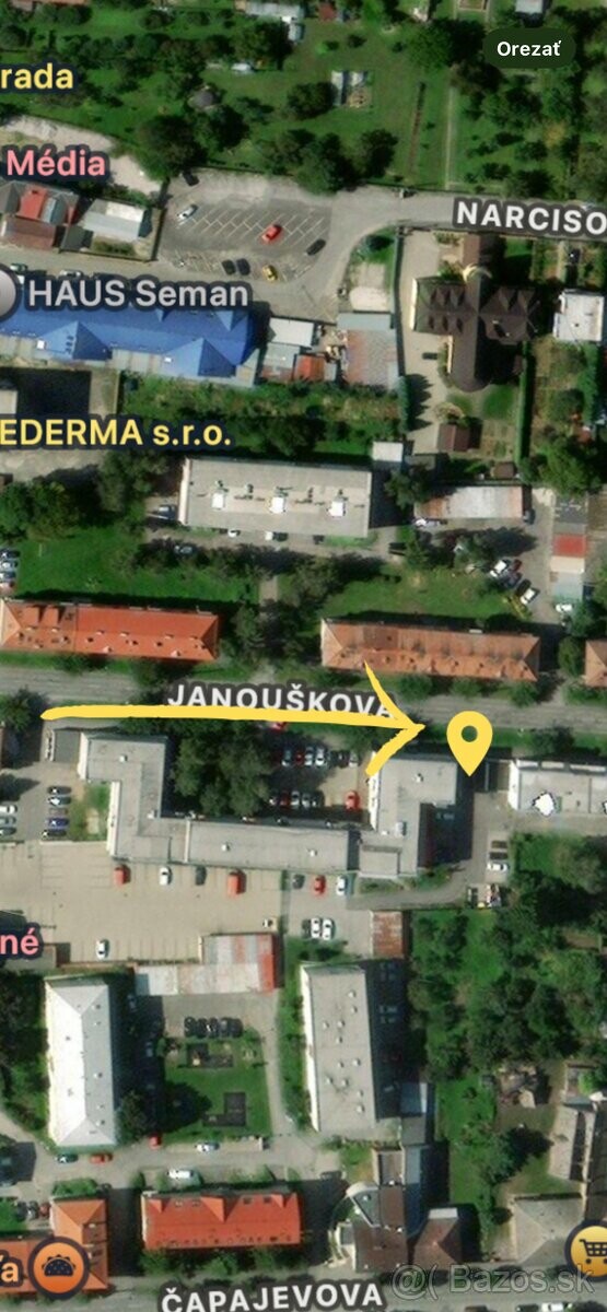 Na predaj murovaná garáž na Janouškovej ulici v Prešove