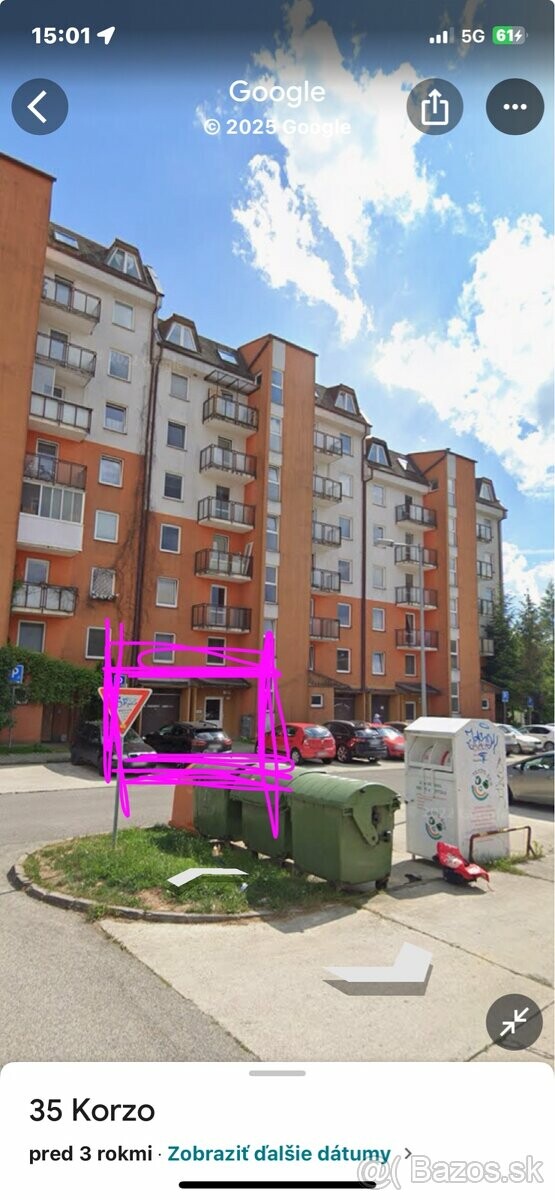 Prenájom garáže v Žiline na ulici Jura Hronca za 150€ mesačne