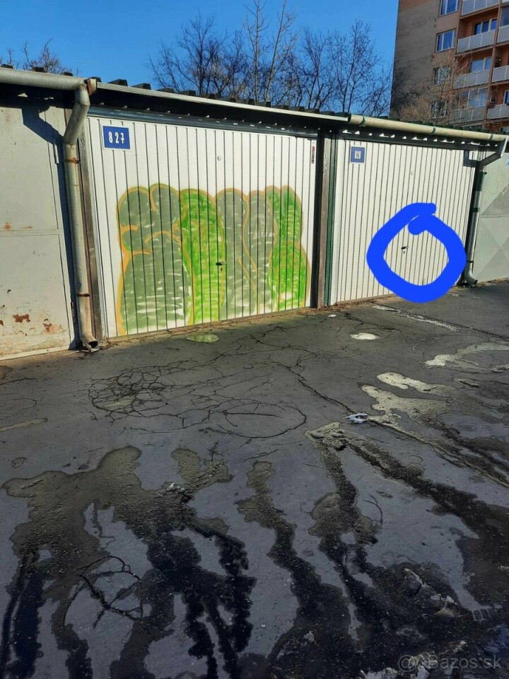 Predaj garáže s elektrickou bránou a kamerou v centre mesta