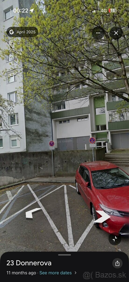 Prenájom samostatnej garáže s elektrinou na Donnerovej ulici