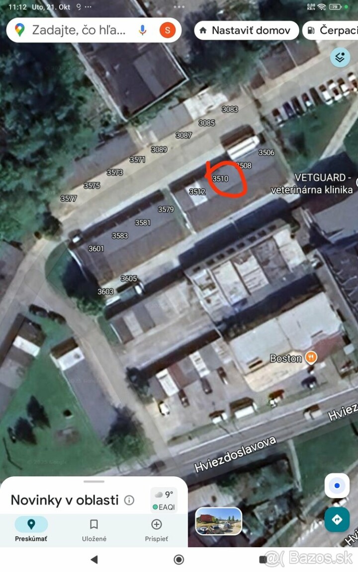 Dlhodobý prenájom novej garáže 18 m² v Senici