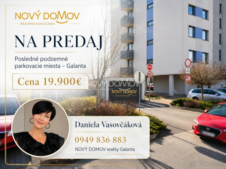 Predaj podzemného parkovacieho miesta v Galante