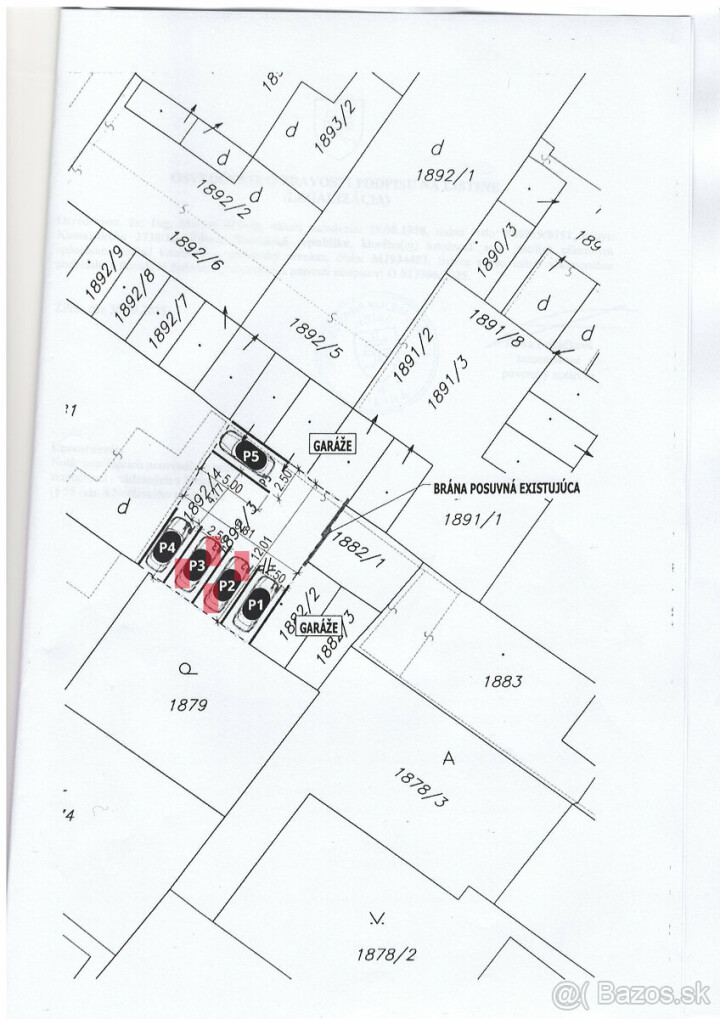 Prenájom dvoch parkovacích miest v centre na Kukučínovej ulici