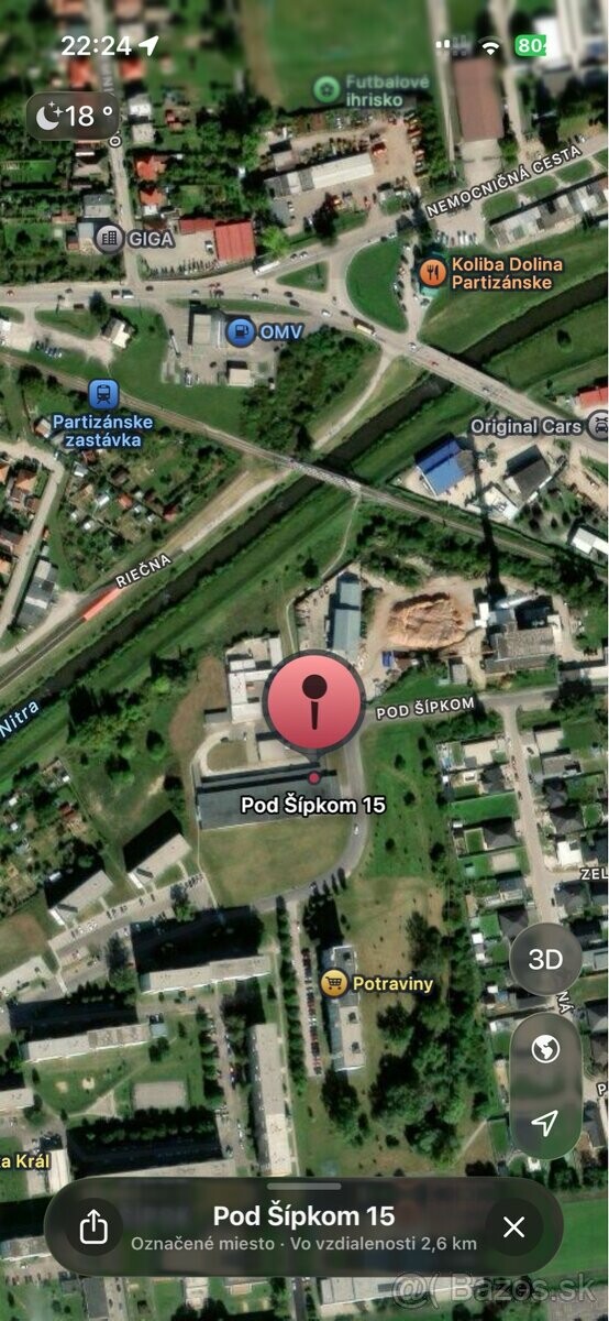 Prenájom garáže s elektrinou na Pod Šípkom