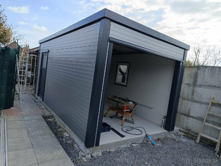 Mobilné garáže na objednávku s elektrickou bránou