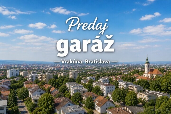 Samostatná garáž s elektrinou na Rajčianskej ulici v Bratislave